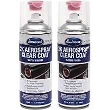 Eastwood 2k Aerospray Paint Aerosol Spray Automotive with Long-lasting and Durable Finish | Satin Clear Coat | 2 Pack