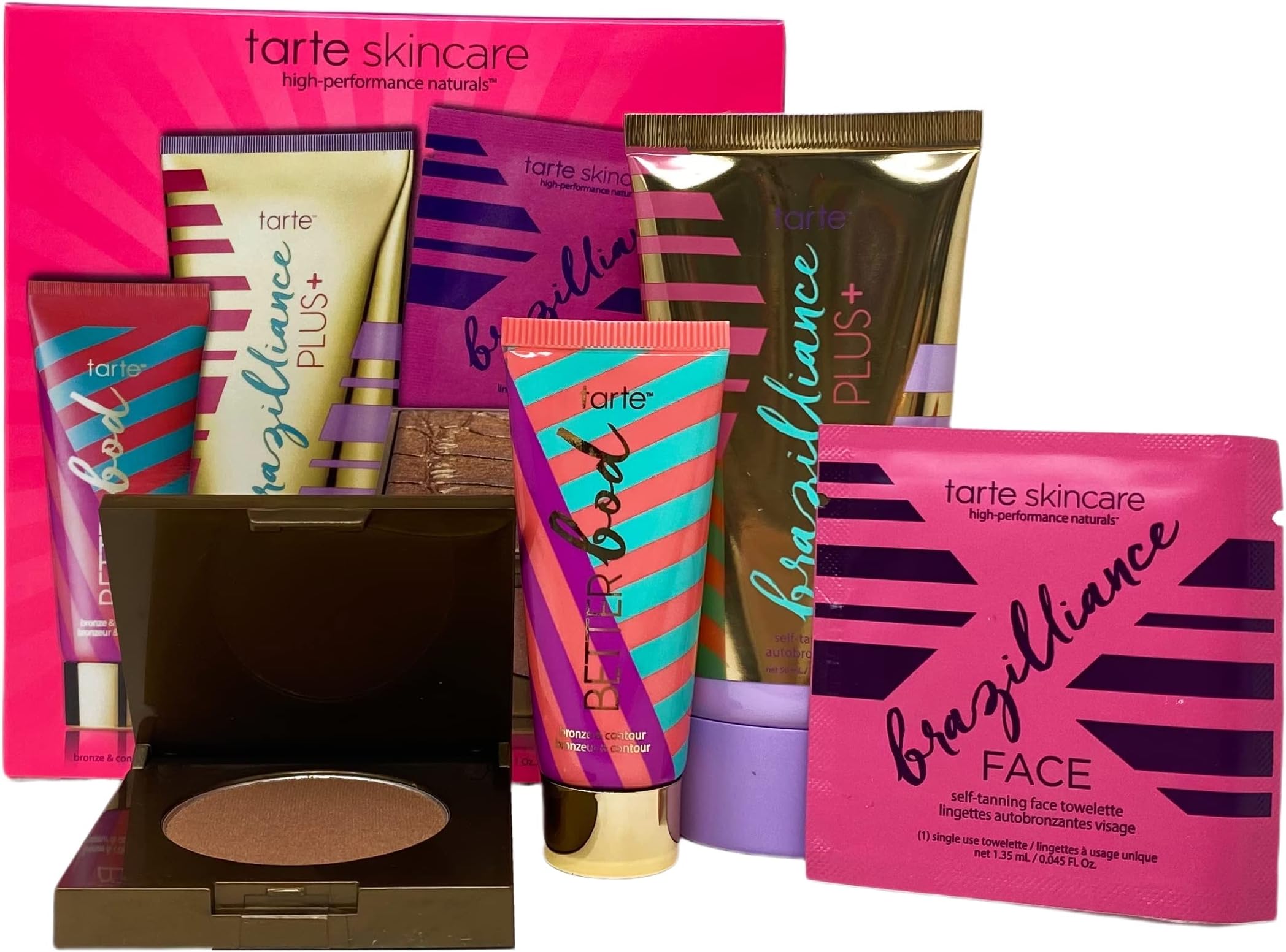 Tarte Girls Just Wanna Have Sun 4 Piece Set - Better Bod, Park Ave Princess Bronzer, Brazilliance Self Tanner