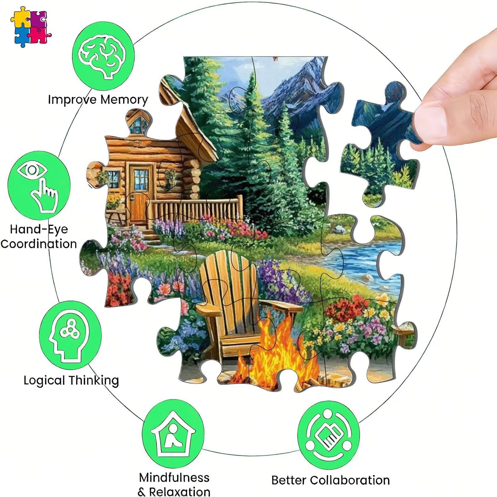 Puzzle 6000 elementów, budka krajobrazowa puzzle 6000 elementów dorośli i dzieci, premium artystyczna łamigłówka, 179,5x105,5 cm Klasyczna gra puzzli dla dorosłych, dekoracja domu, prezent dla
