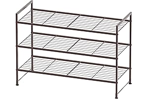 3-Tier Stackable Shoes Rack Storage Shelf