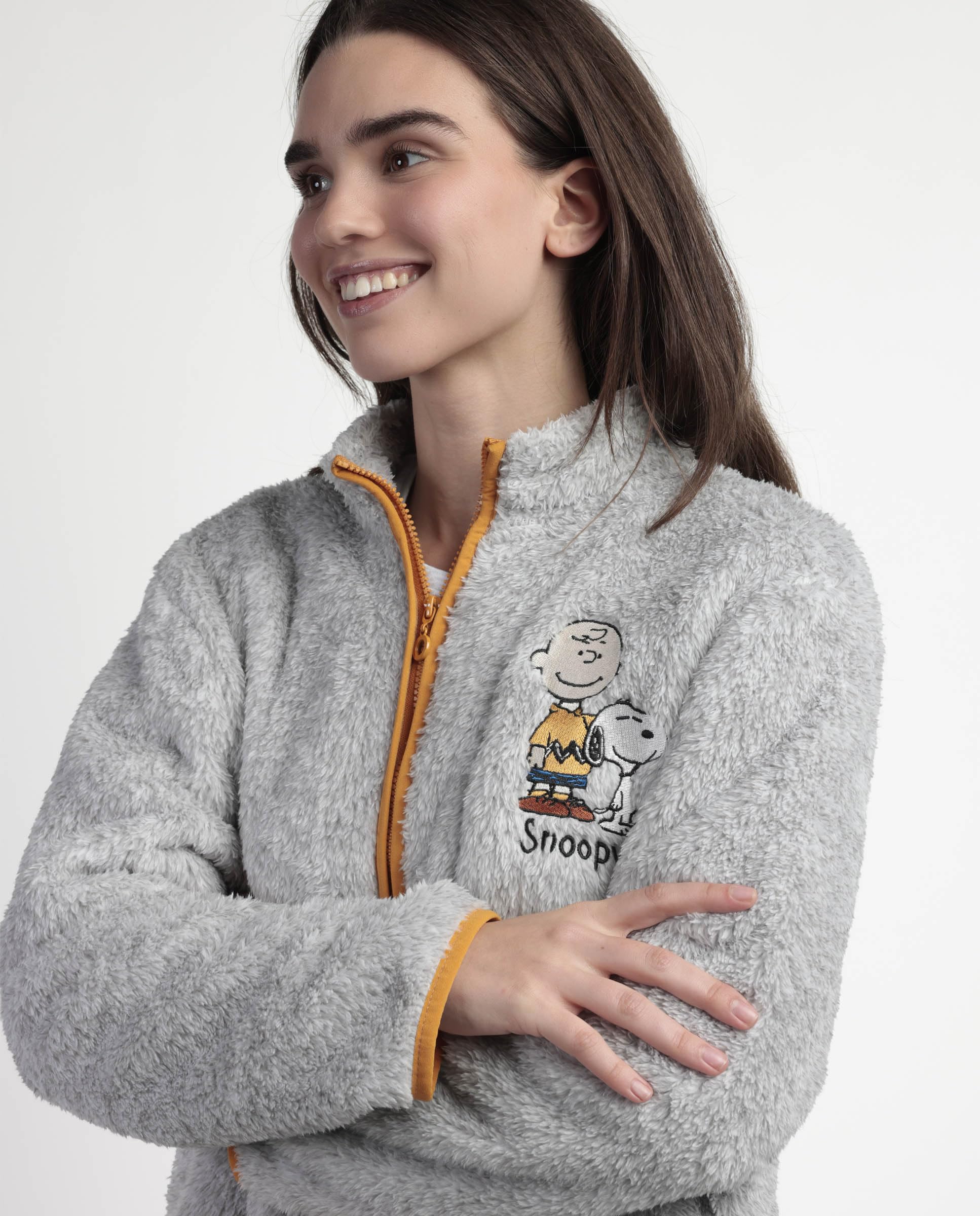 Peanuts bata manga larga calentita snoopy&friends para mujer