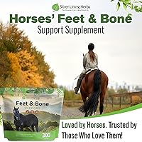 Vista 6 de Silver Lining Herbs Suplemento para pies y huesos para caballos en polvo, tendones naturales, ligamentos y tejidos circundantes y suplemento