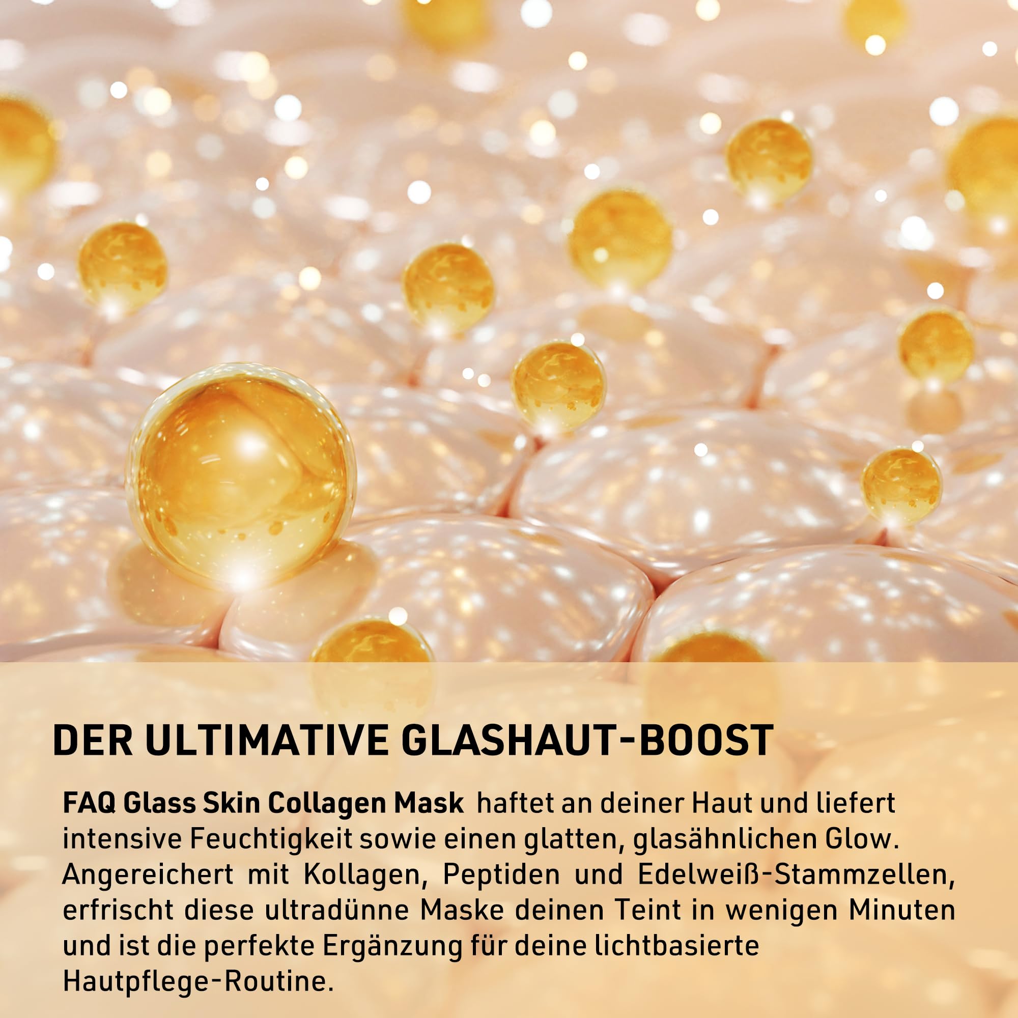 FAQ Glass Skin Kollagen Maske – Straffende & Feuchtigkeitsspendende Kollagen Maske für Gesichtspflege – Verfeinert Poren, reduziert Hyperpigmentierung & unterstütztLED-Behandlung (5 Stk.)