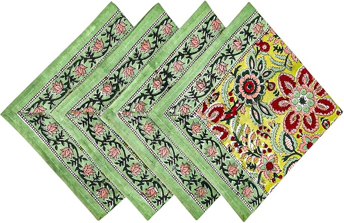 Servilletas de Algodón 20x20 pulgadas Set de 4 Verde Salvia miniatura 7
