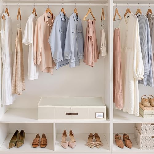 Miniatura 5 de GRANNY SAYS Paquete de 2 organizadores debajo de la cama, organizador debajo de la cama con tapa con cremallera para dormitorio, contenedores de