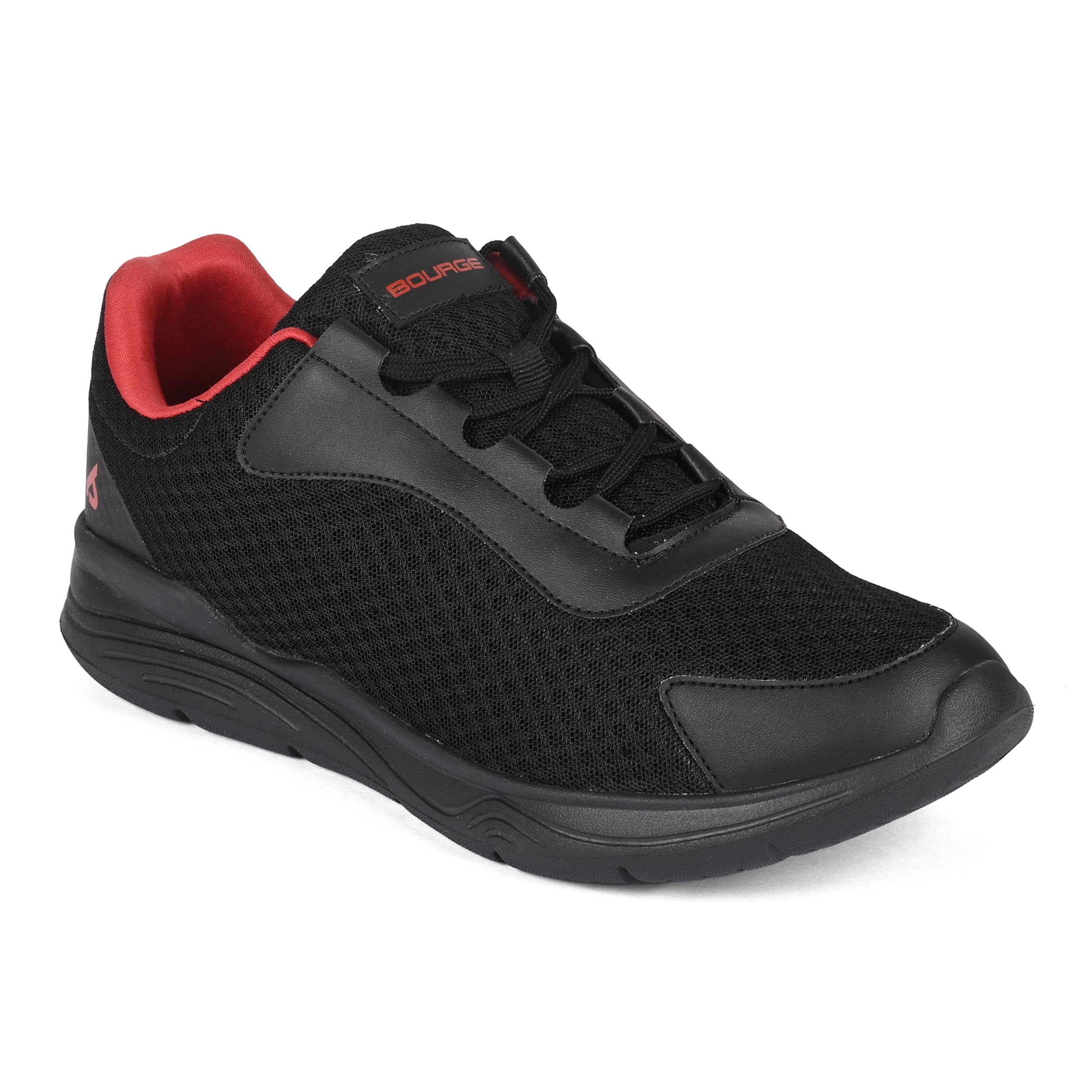 Bourge Mens Thur14 Running Shoes, Black and Red, 10 (B0C6T4FX1Q) Amazon Price History, Amazon Price Tracker