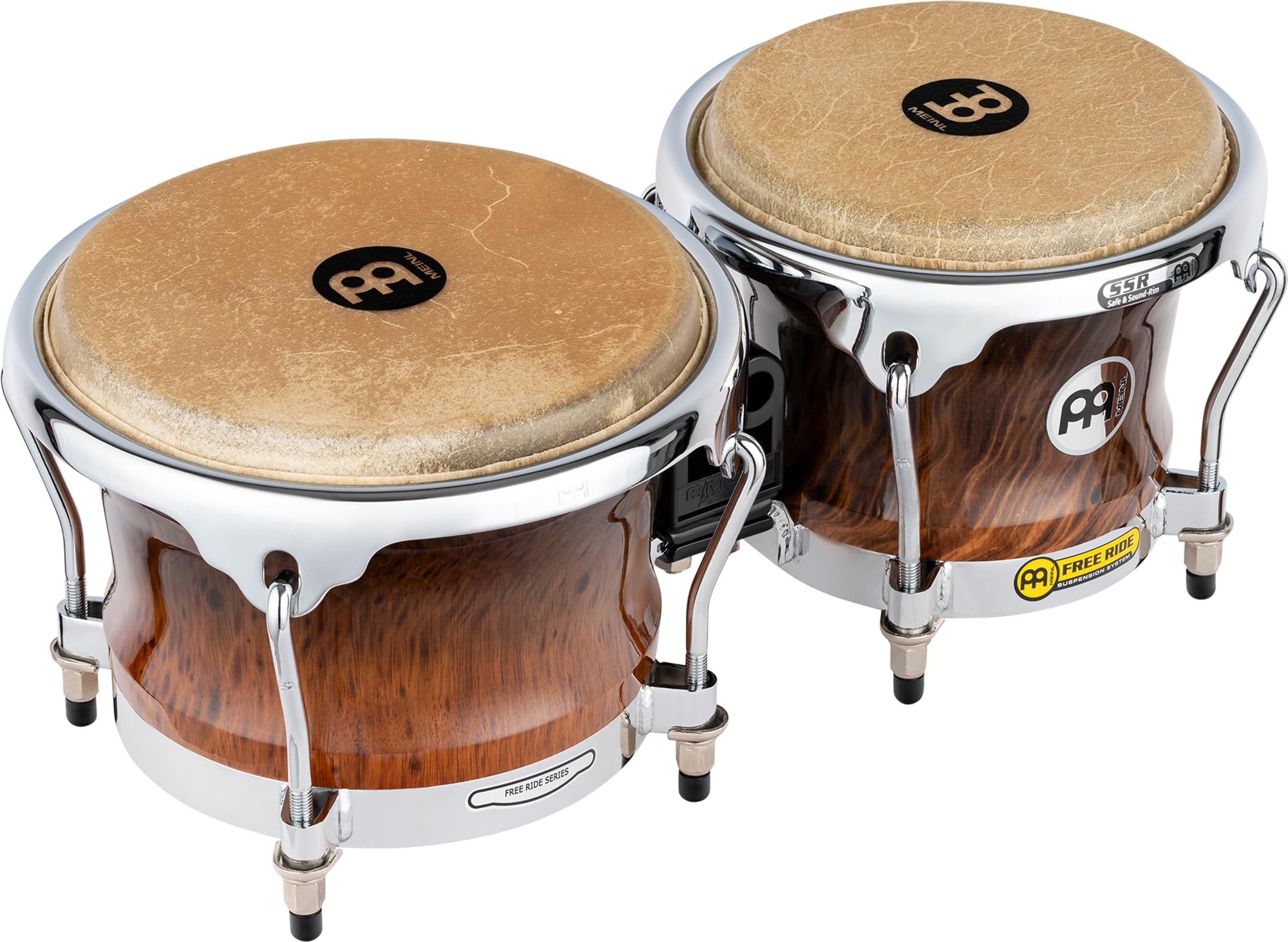 Amazon.com: Meinl Percussion FWB400BB Free Ride Series Wood Bongos