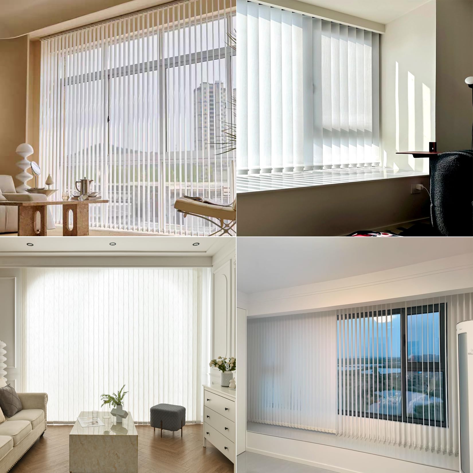 Tenda a Strisce Verticali,Tende Verticali Scorrevoli Oscuranti,per Finestre e porte,Tenda da Ufficio per Interni con Bande Verticali e Staffe a Soffitto,Personalizzabili (125cm x 200cm)
