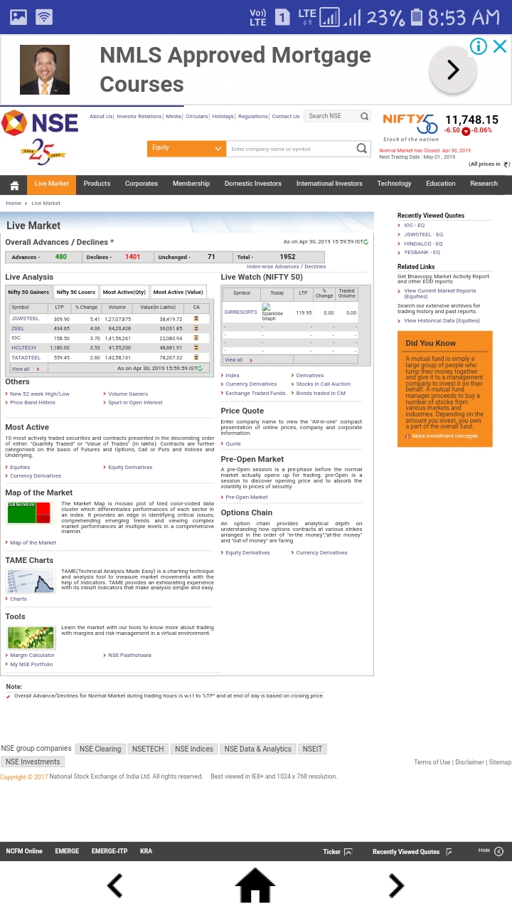 NSE INDIA - App on Amazon Appstore