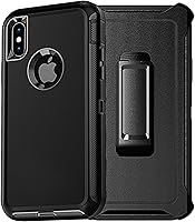 Vista 8 de YmhxcY Funda para iPhone Xs Max, a prueba de golpes, a prueba de caídas, a prueba de polvo, 3 capas, duradera, funda de teléfono de protección