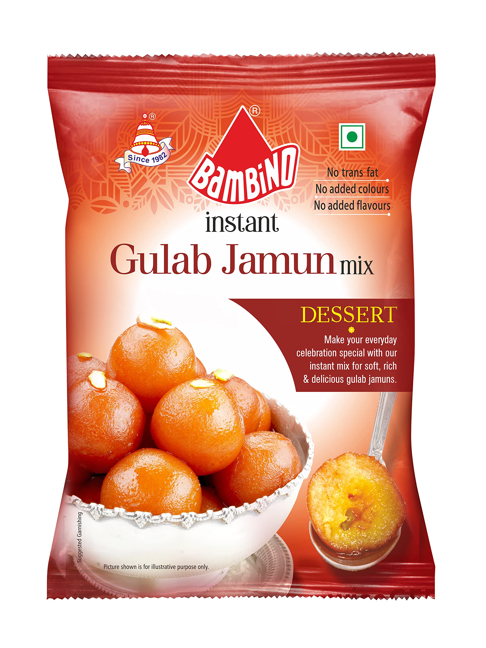 Bambino Instant Gulab Jamun Desert Mix 1kg Makes 200 Jamuns Per Pack (B09M3Y88TN) Amazon Price History, Amazon Price Tracker