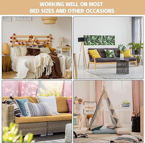 Miniatura 5 de Patelai 36 piezas de pinzas acolchadas para edredón, clips blancos para edredón, sujetadores acolchados para mantas para asegurar la ropa de cama y