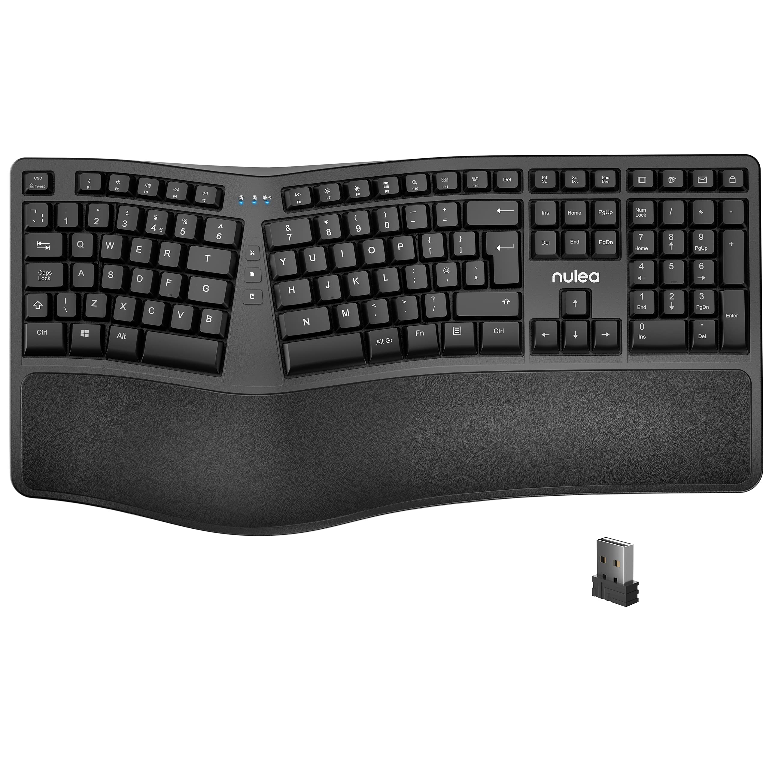 Buy NULAXY Ergonomic Split Keyboard with Adjustable Palm Rest and