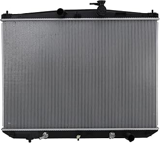 TRQ Radiator Assembly Aluminum Core Compatible with 14-16 Toyota Highlander CU13449 CU13450 CU13530