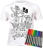 Vista 1 de Splat Planet Camiseta con 10 bolígrafos mágicos lavables y no tóxicos, diseño de barco pirata, Pirate