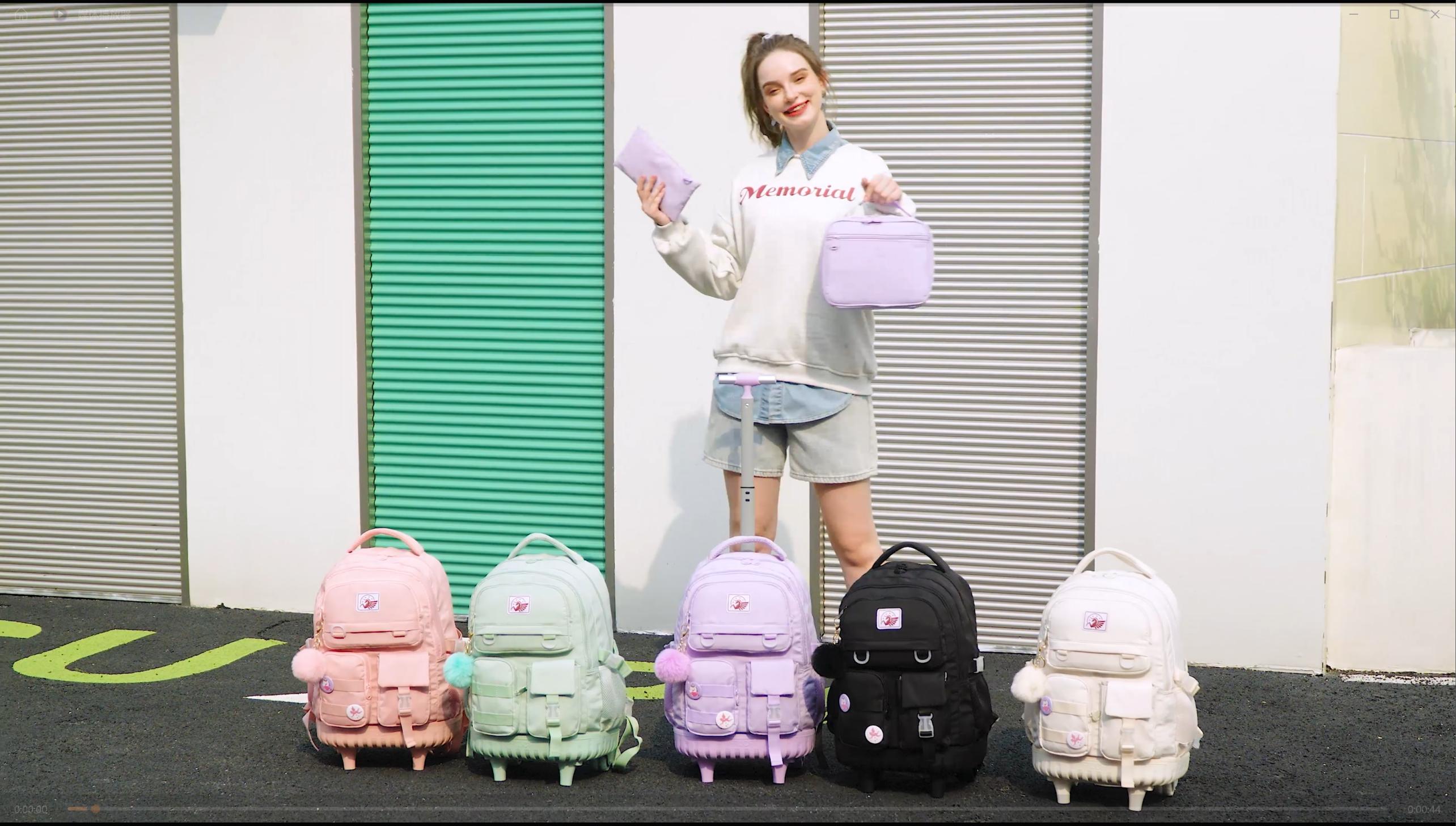 Amazon.com | CCJPX Rolling Backpack for Girls Women, 21 inch