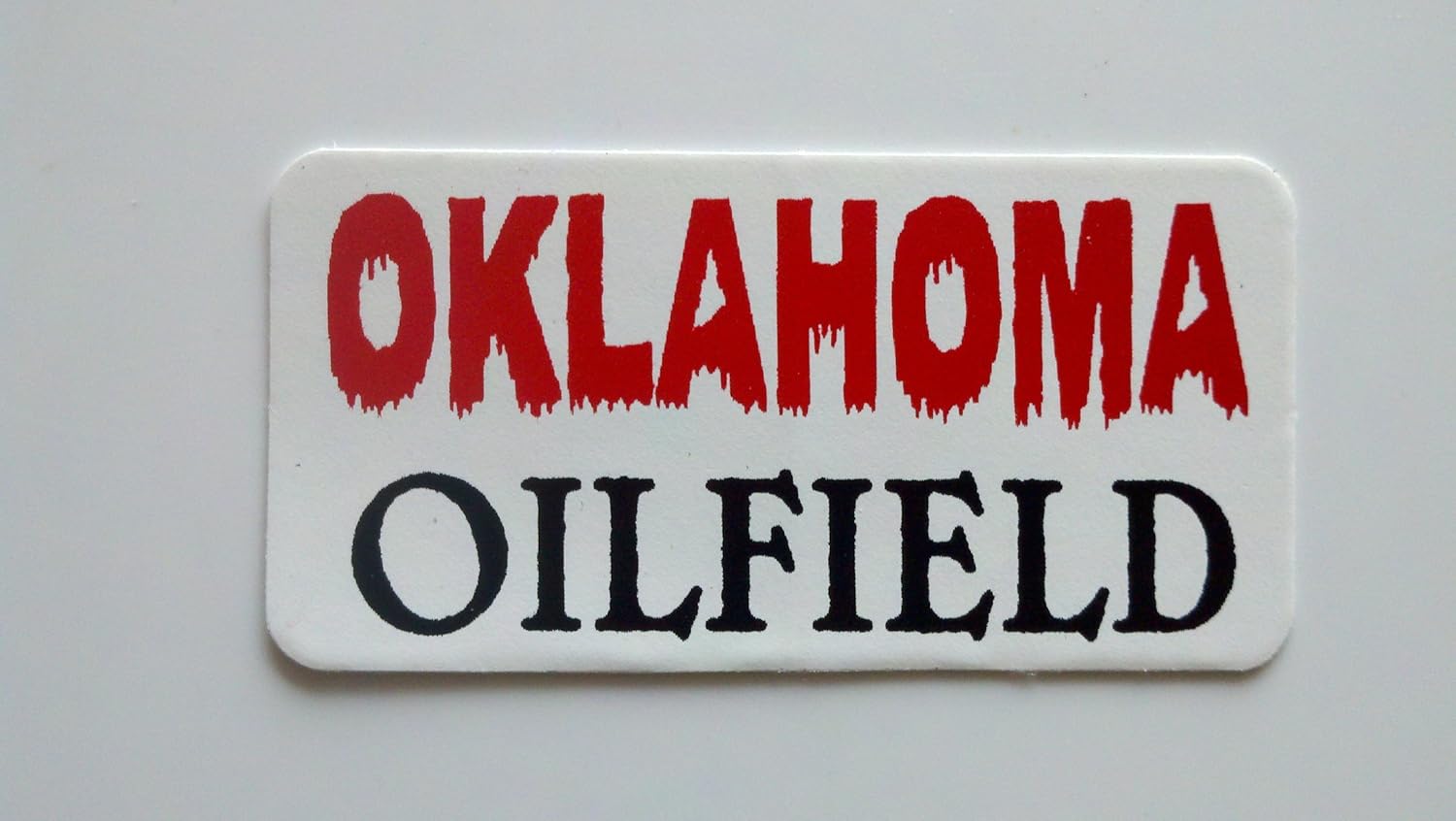 3 - Oklahoma Oilfield 2 Hard Hat/Helmet Stickers 1" x 2"