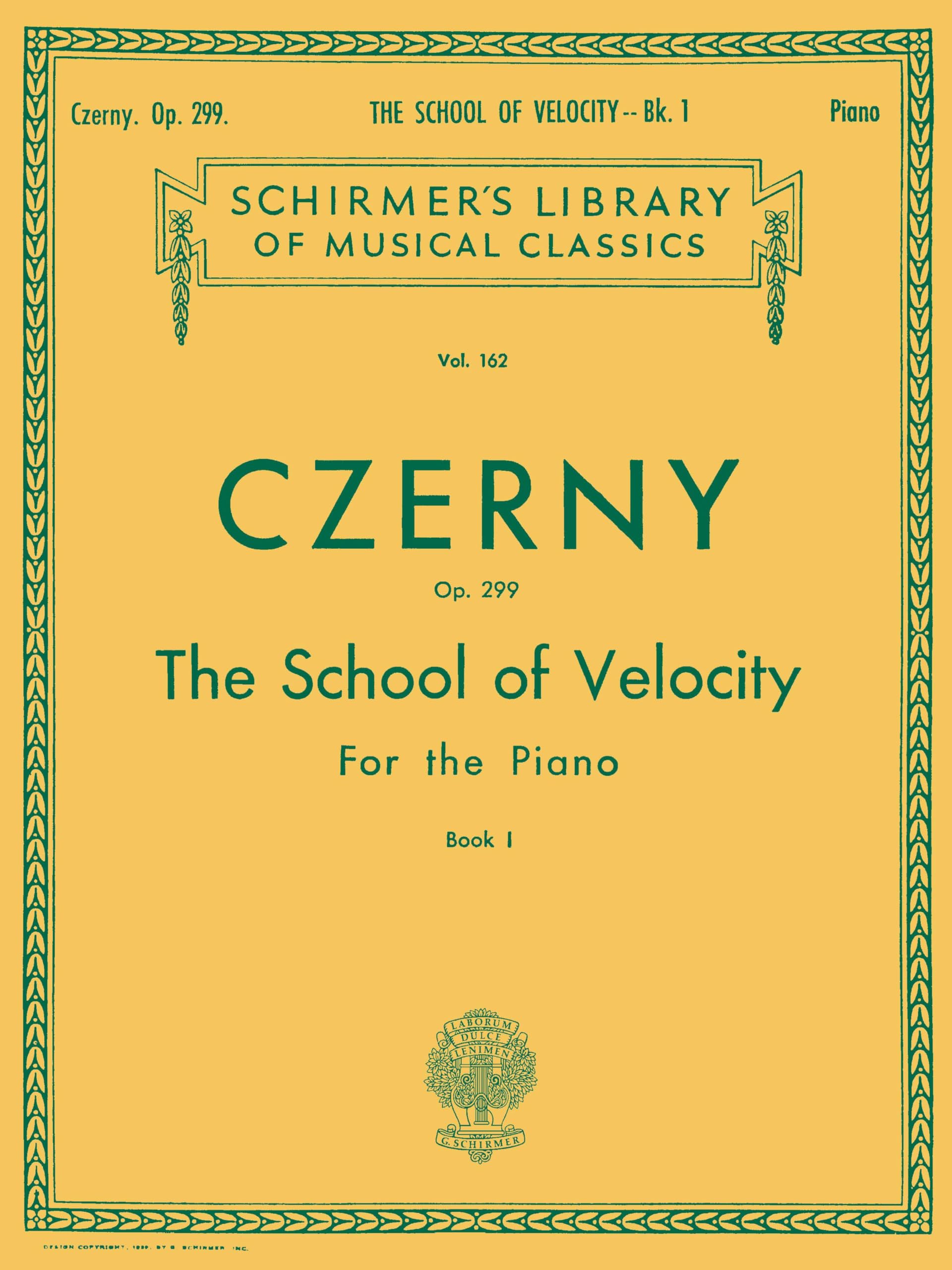School of Velocity, Op. 299 - Book 1: Schirmer Library of Classics Volume 162 Piano Technique