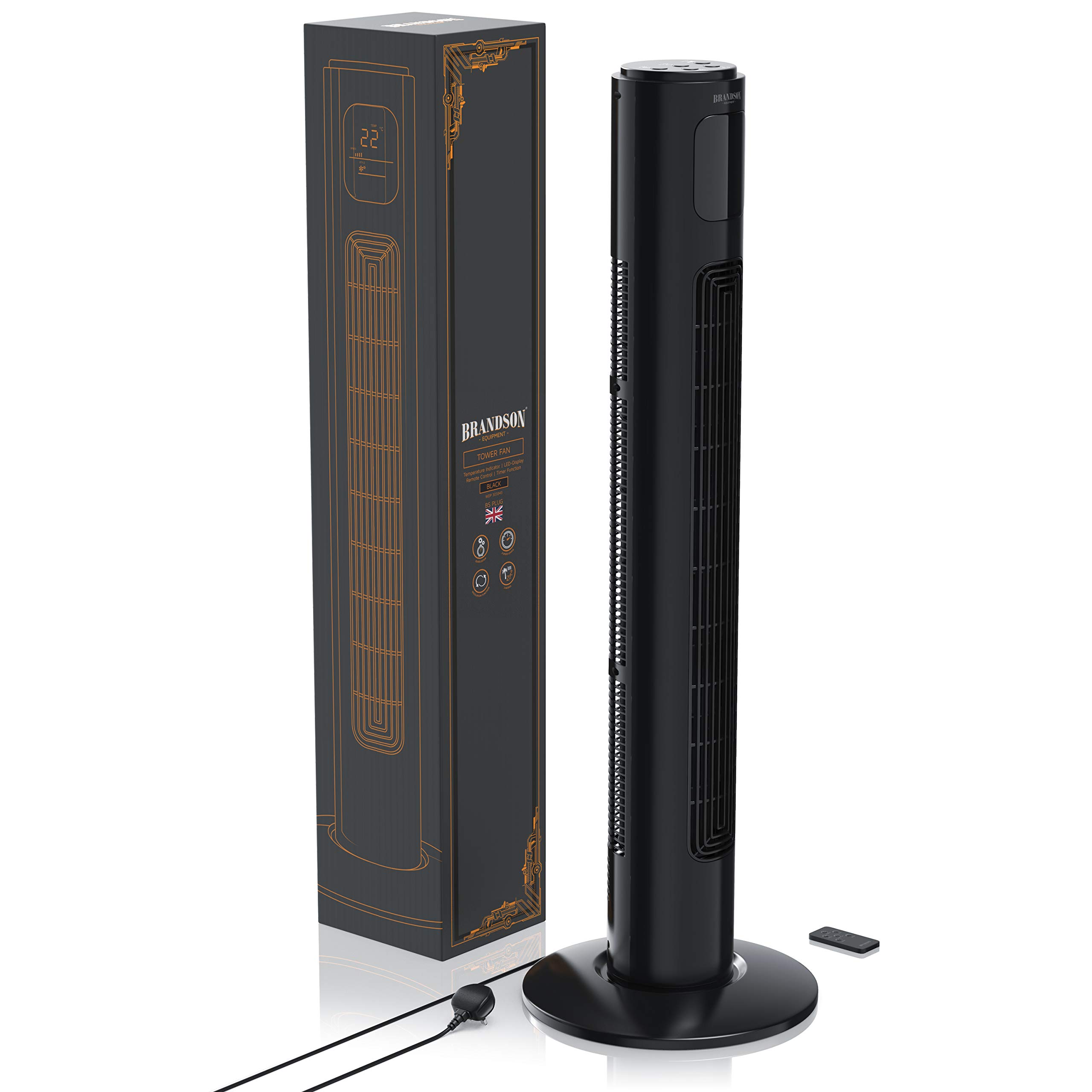 Buy Brandson Tower Fan with Remote Control Oscillating Cooling Fan