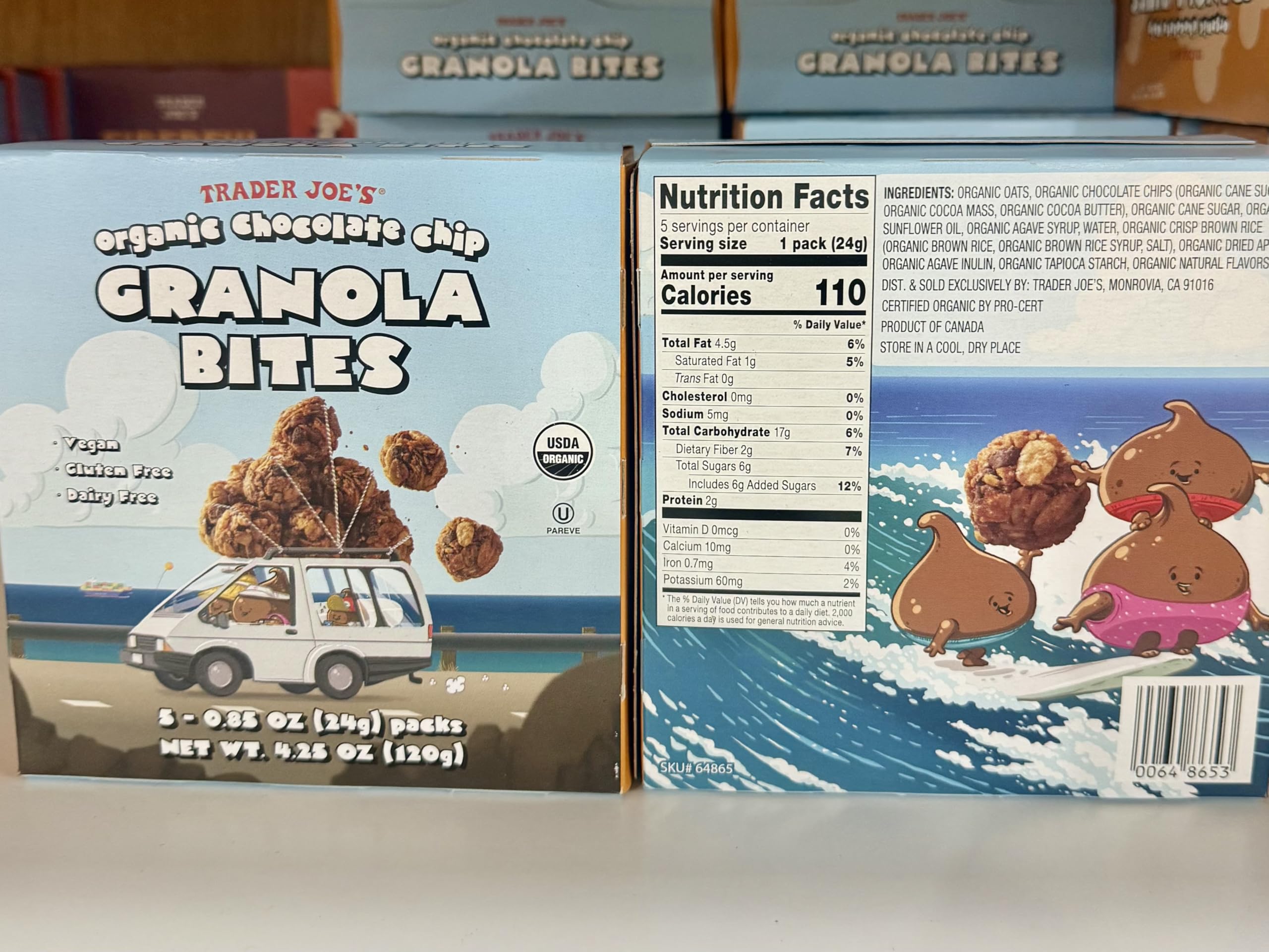 Amazon.com: Trader Joe's Organic Chocolate Chip Granola Bites