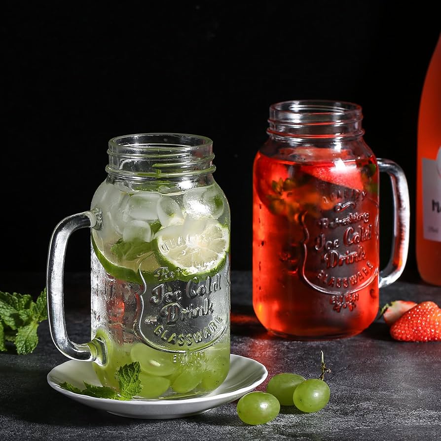 Amazon.co.jp: 16オンス メイソンジャー ドリンクグラス