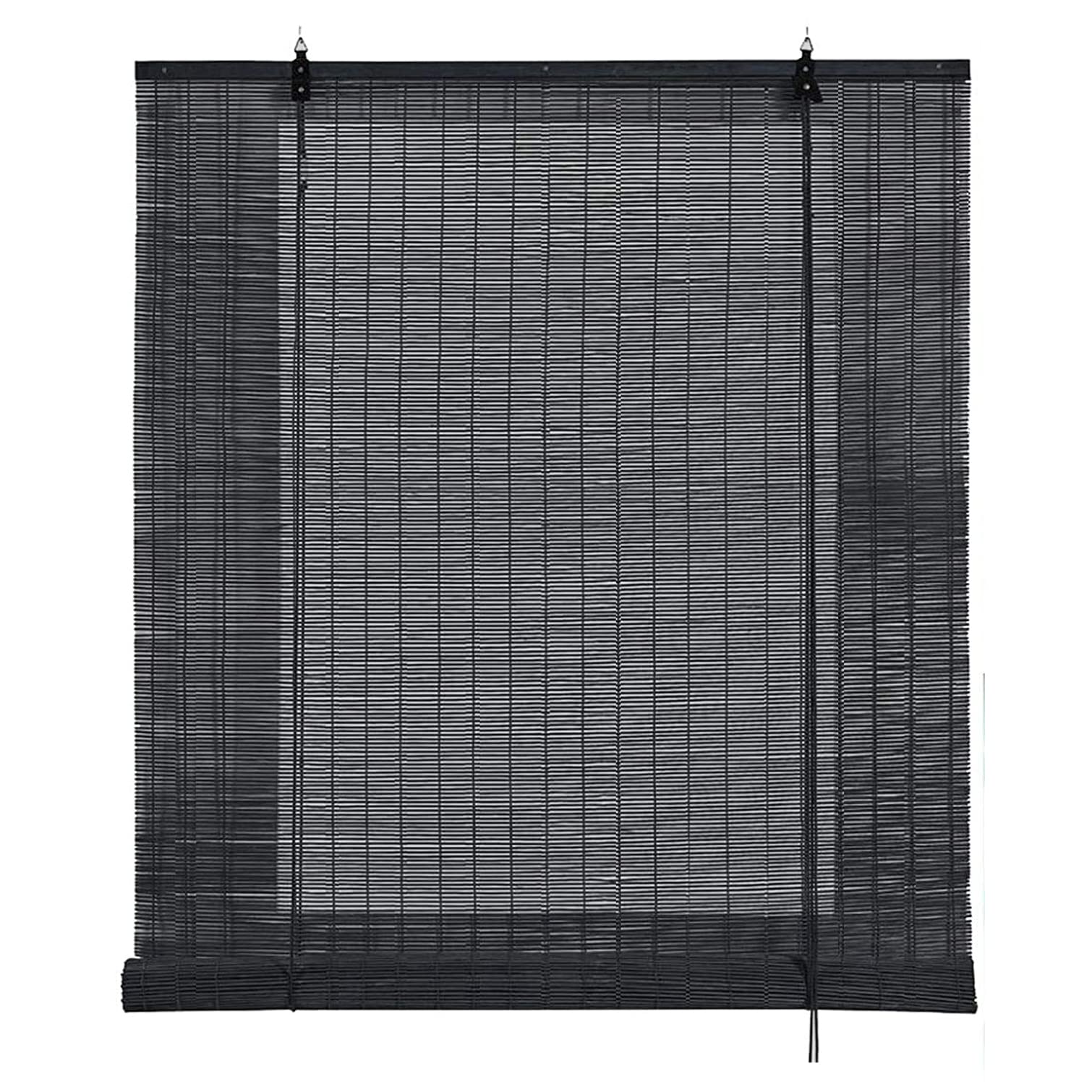 Store Enrouleur en Bambou Naturel,Store Fenêtre Occultant en Bambou Style Rustique,60% Protection Solaire Intimité Écran,Décoration de Maison,pour Intérieur Extérieur (W120xH180cm(47x71in))