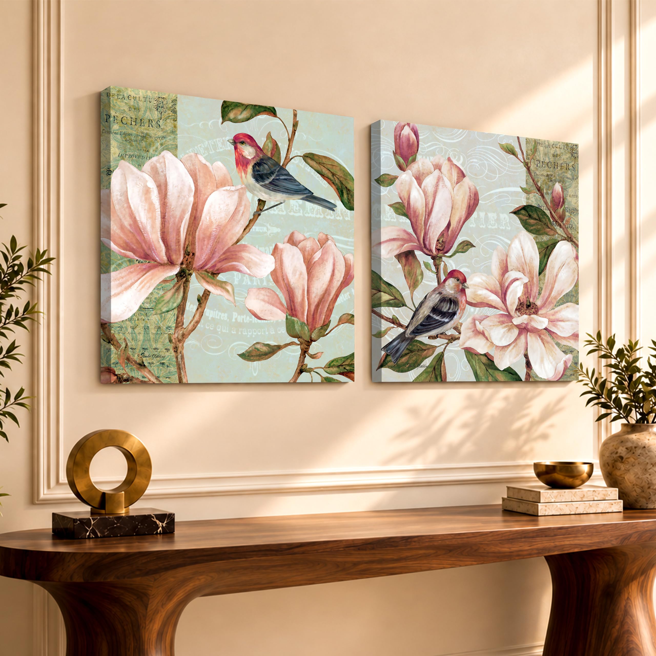 Vintage Floral Canvas Painting - Wall Art -32 Vintage Floral Canvas Painting - Wall Art -32