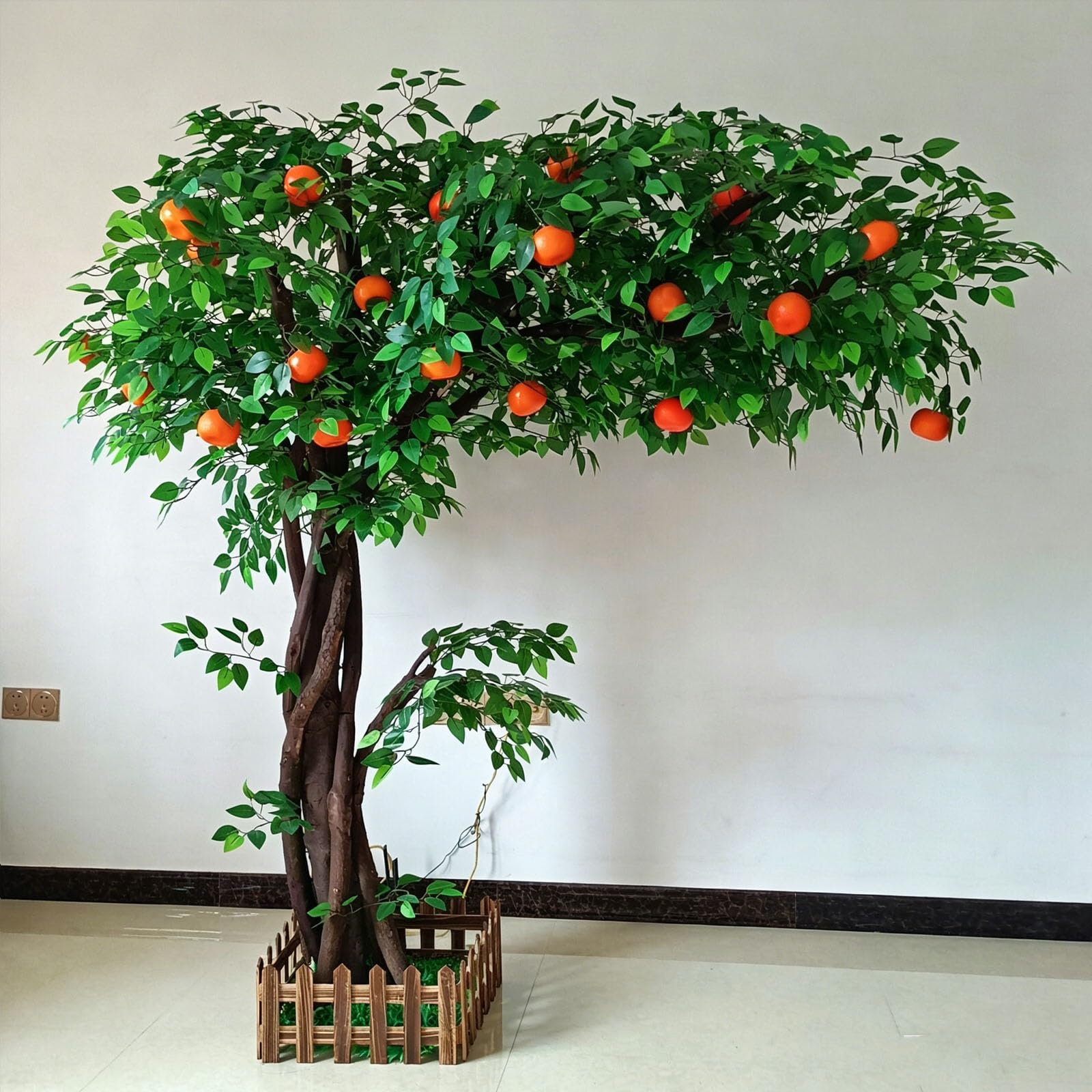 Large Simulation Banyan Tree, Artificial Green Banyan Trees, for Hotel Large Green Plant Floor Living Room(2.5m x 1.5m)