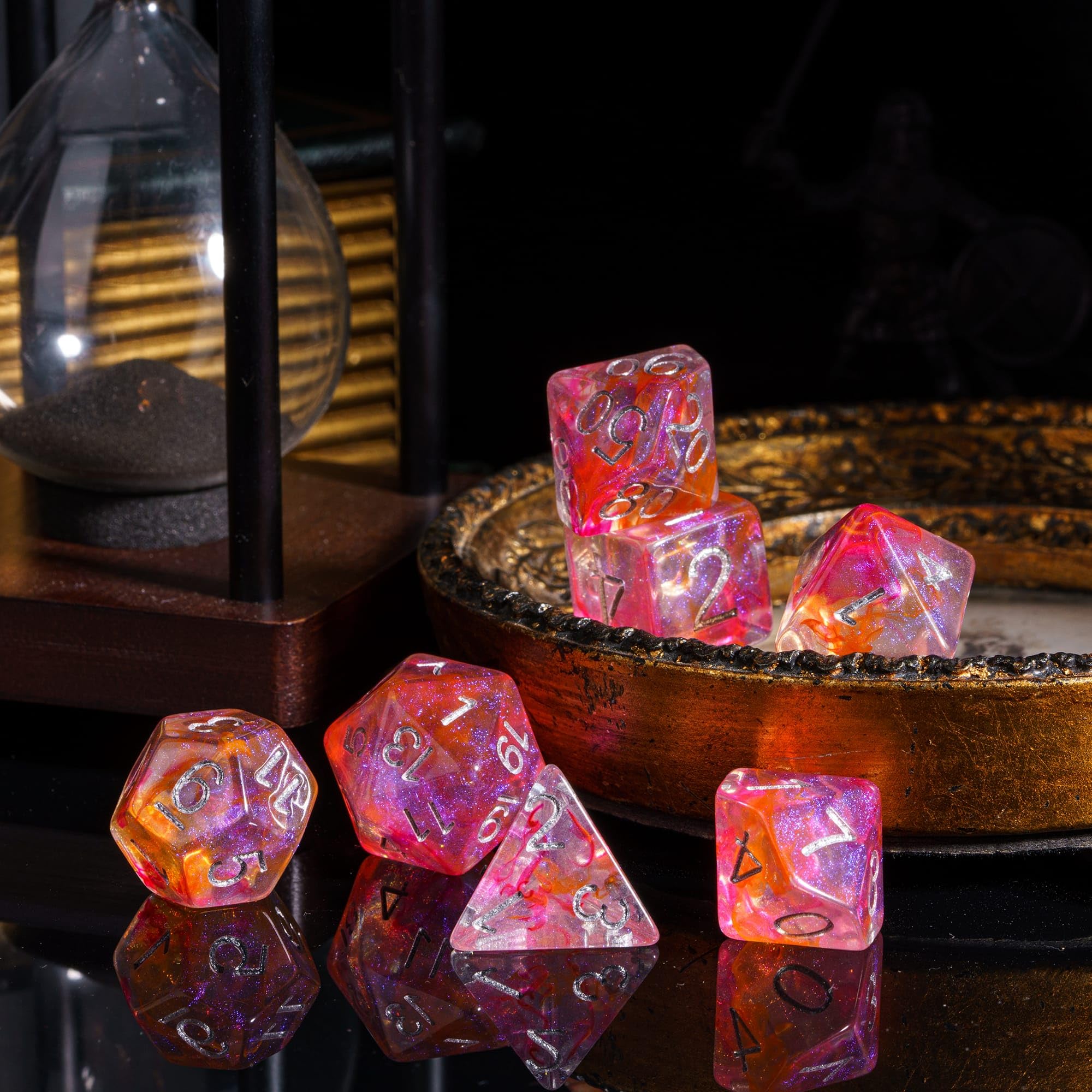 7-Die Polyhedral Dice Set wi