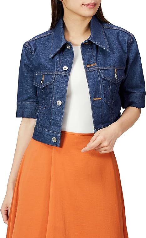 Amazon | [フレイ アイディー] ショートスリーブデニムジャケット