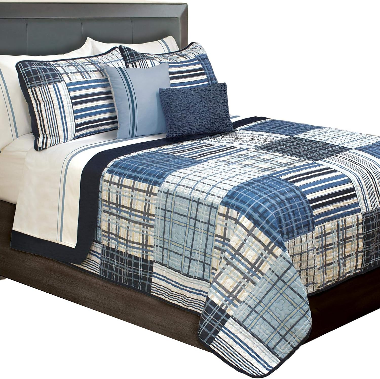 sazana Duncan Plaid Printed Bedding 3 Piece / Bedspread