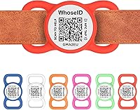 Vista 14 de WhoseID Etiqueta para perro con código QR con NFC, etiqueta de identificación de mascota personalizada, etiqueta de identificación de perro