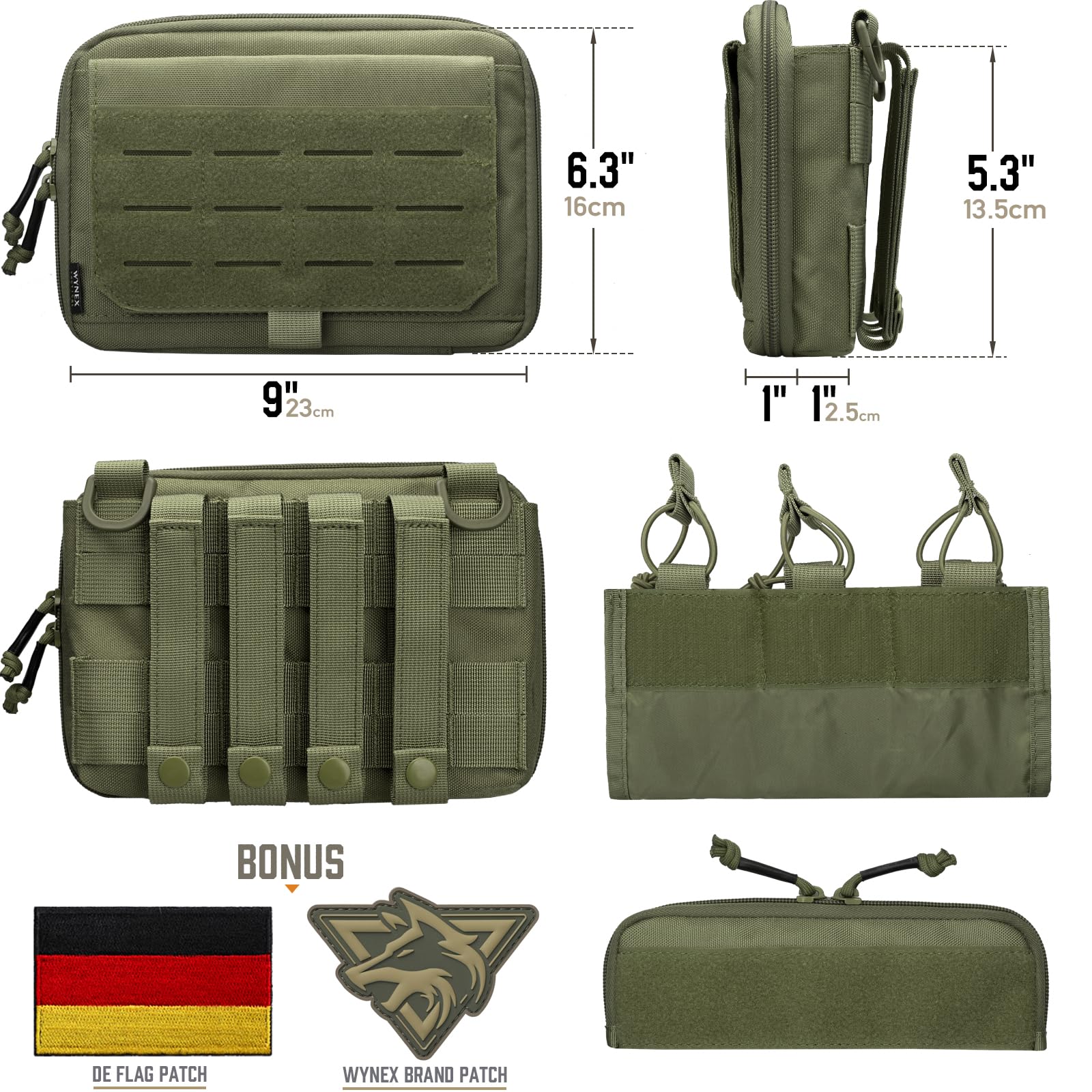 Votagoo Taktische Admin-Tasche Mit MOLLE-System – Wasserdichte Gürteltasche Für Werkzeug, Medizin & EDC