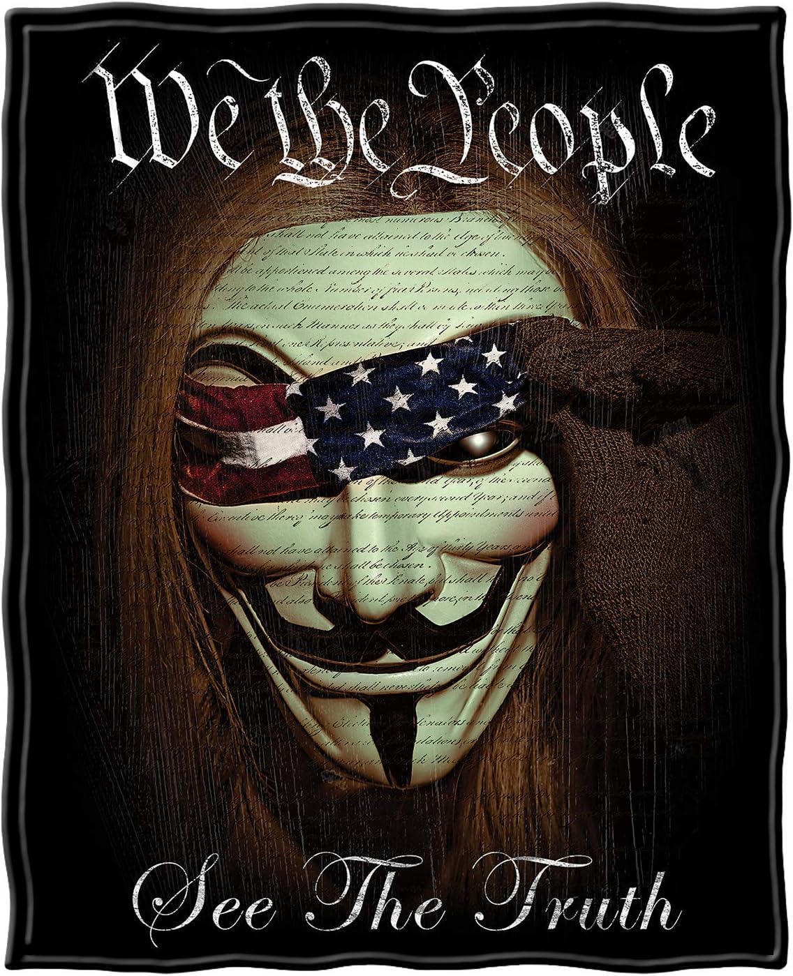 Erazor Bits Couch Throw Blanket 50 x 60| WE The People See The Truth Throw Blanket ADD9-RN2207-TB
