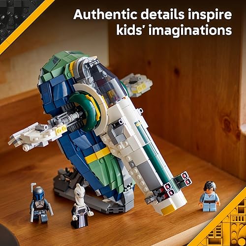 Miniatura 4 de LEGO Star Wars: Attack of The Clones - Juguete de construcción de naves estelares de Jango Fett - Set de juego de simulación para niños y niñas, a
