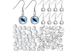 50-Pack Cabochon Earring Jewelry Making Set
