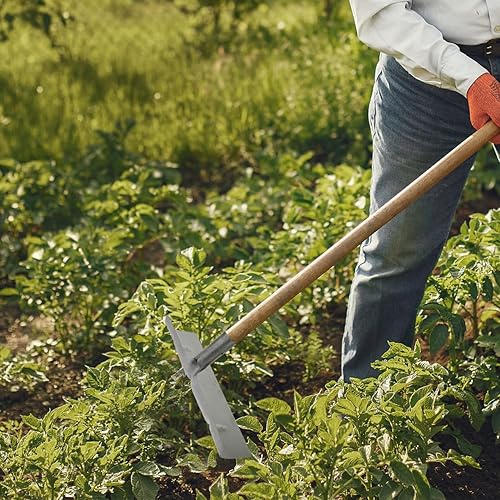 Miniatura 7 de balacoo Pala de rastrillo manual de estiércol de 15.74 pulgadas, cabeza de pala de hierro ligera para limpieza eficiente de jaulas de aves y