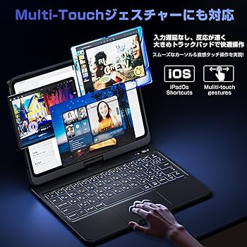 iFacemall iPad キーボード ケース付き 360°回転 Amazon | iFacemall (アイフェイスモール) 360 回転式キーボード
