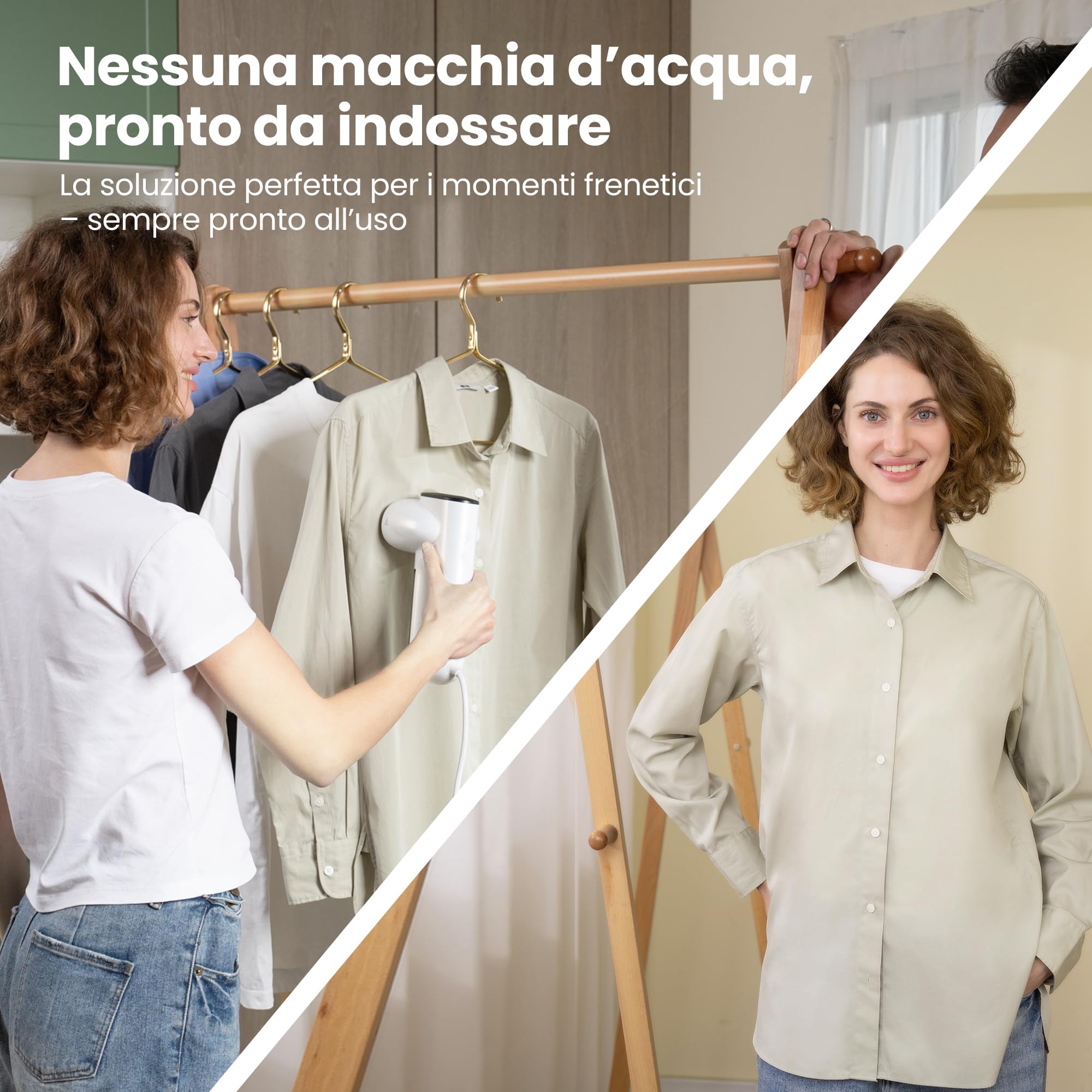 Neakasa Magic 1 - Piastra a vapore portatile con aspirazione, compatta e pieghevole, non necessita di asse da stiro, utilizzabile con una sola mano