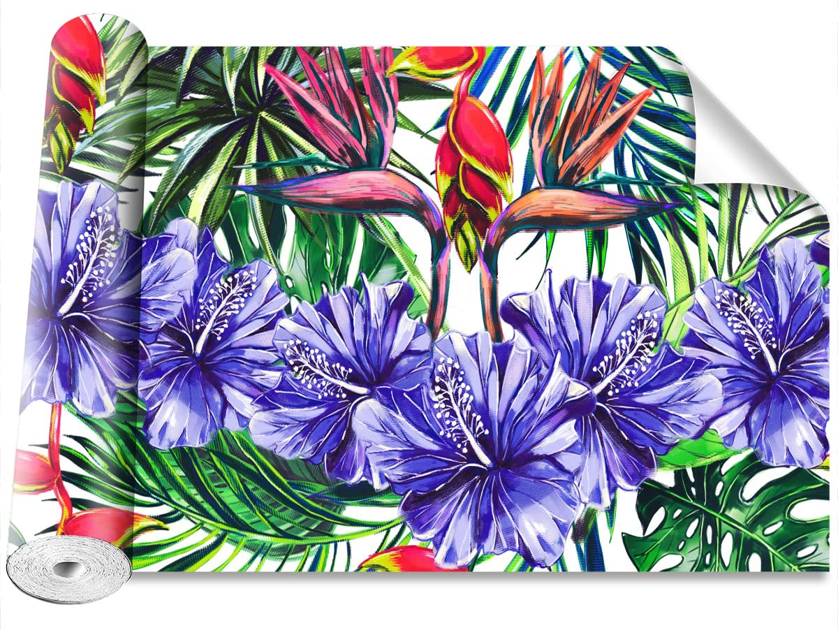 Papier Peint Motif Floral Tulup 312x219cm pour Décoration Murale de Maison
