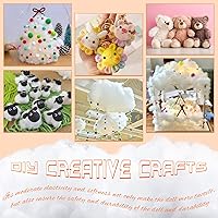 Vista 6 de Relleno de fibra de 10.58 onzas (10.58 oz), relleno para animales de peluche, fibra de poliéster reciclada de alta resistencia, relleno de almohada