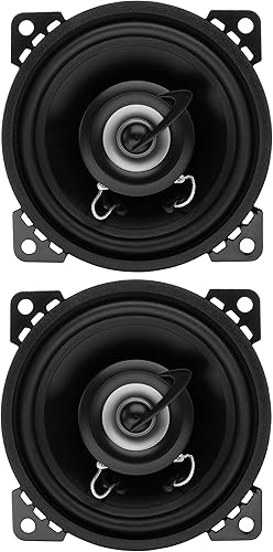 Planet Audio TRQ422 - Altavoces de coche de 4 pulgadas, 225 vatios de potencia por par, 112.5 vatios cada uno, rango completo, 2 vías, se venden en