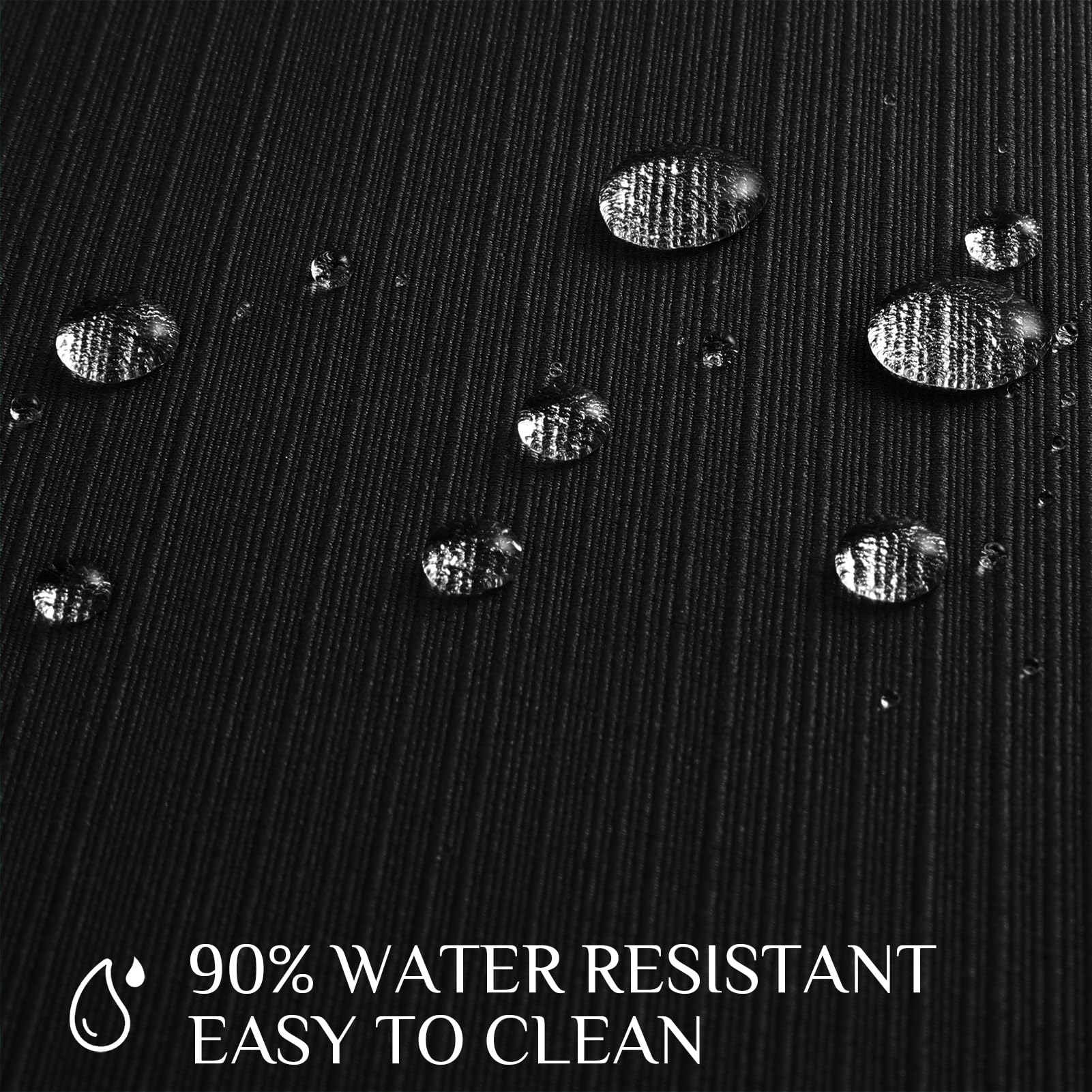 Softalker Jacquard Rectangle Tablecloth - Geometric Line Damask Table Covers Waterproof Stain Resistant Washable Polyester Table Cloths for Indoor & Outdoor(60 x 120 inch,Black)