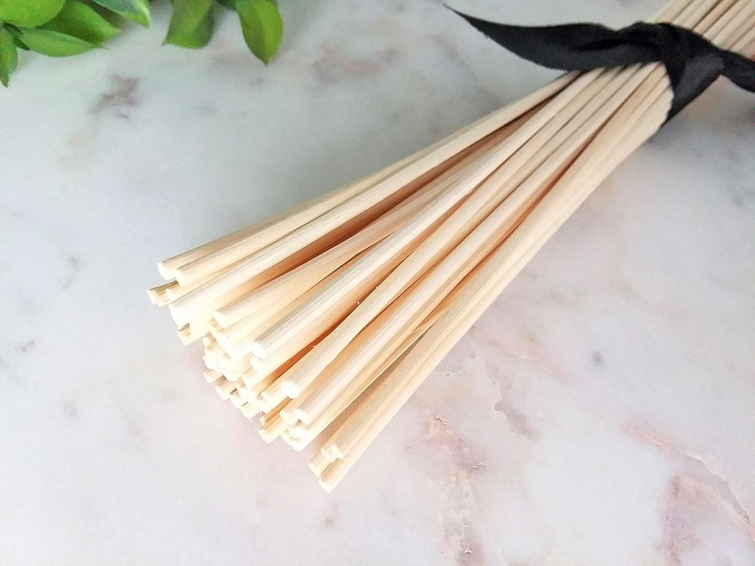 Reed Diffuser Sticks, Set of 80 Wood Rattan Replacement Reed Sticks for Diffuser Oil Bottles, 10 Bundles of 8 (8 inch)