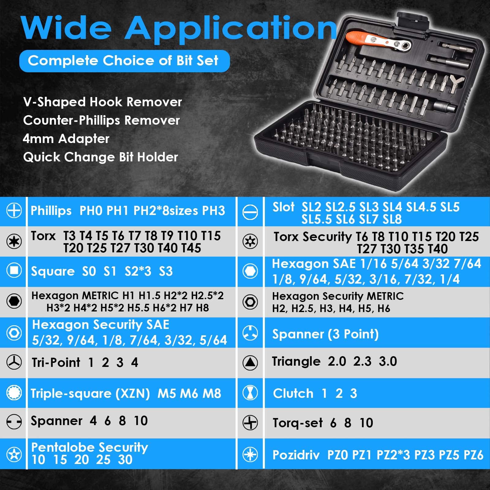 GreaTalent 133-in-1 Ratchet Screwdriver Set - Compact & Versatile -7 GreaTalent 133-in-1 Ratchet Screwdriver Set - Compact & Versatile -7