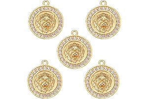 Lion Head Charms Medallions for CZ Stone Jewelry Making in Bulk