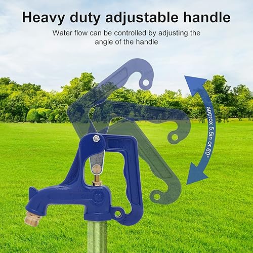 Miniatura 4 de Cabezal de hidrante de incendios para patio, se adapta a varilla de rosca macho de 38 "-16UNC, tubo de rosca macho NPT de 1 pulgada, para patio,