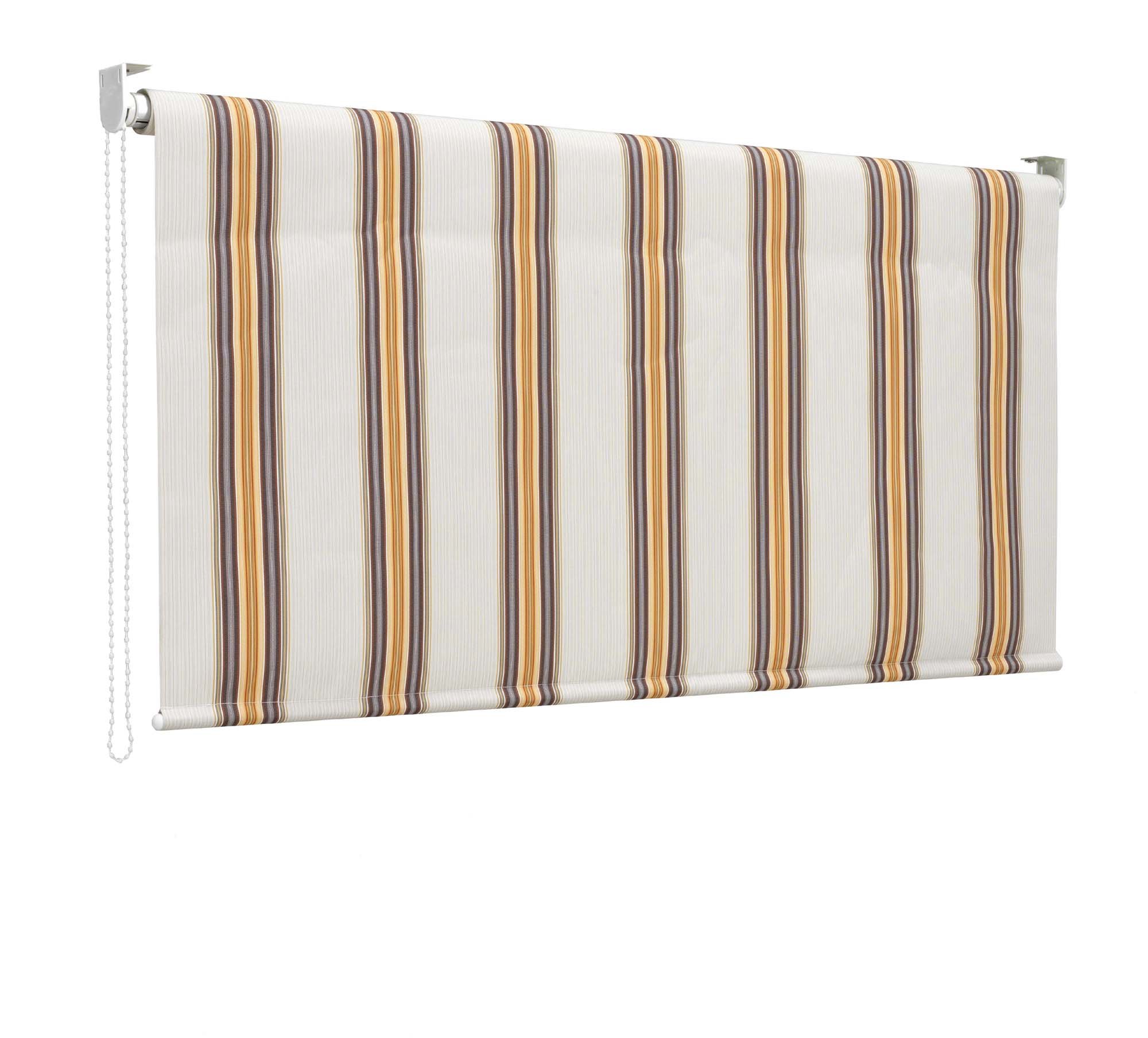 Linea Garden Friend Tenda da Sole a Caduta con Rullo in Alluminio e Copertura in Poliestere, Attacco a soffitto, Altezza 250 cm, Lunghezza 150 cm, Colore Riga Beige