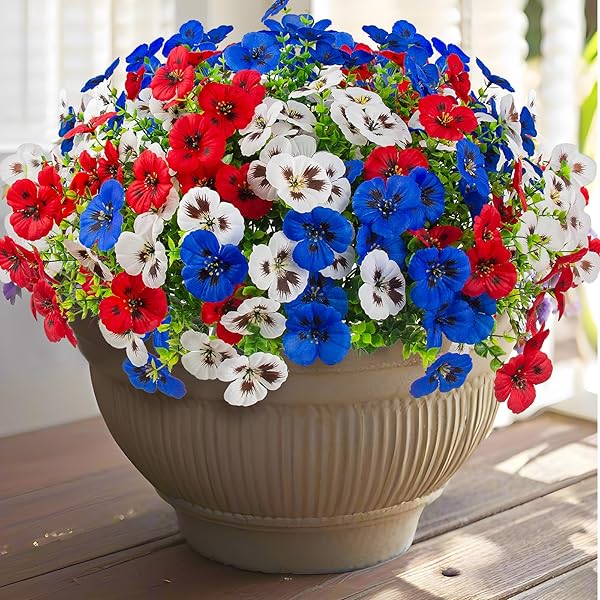 Timeless Patriotic Silk Pansy Bundles