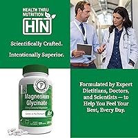 Vista 5 de Magnesium Glycinate - Muscle, Nerves, Relaxation & Sleep Supplement 200mg Elemental Magnesium Fully Reacted Chelated Gentle on The Stomach